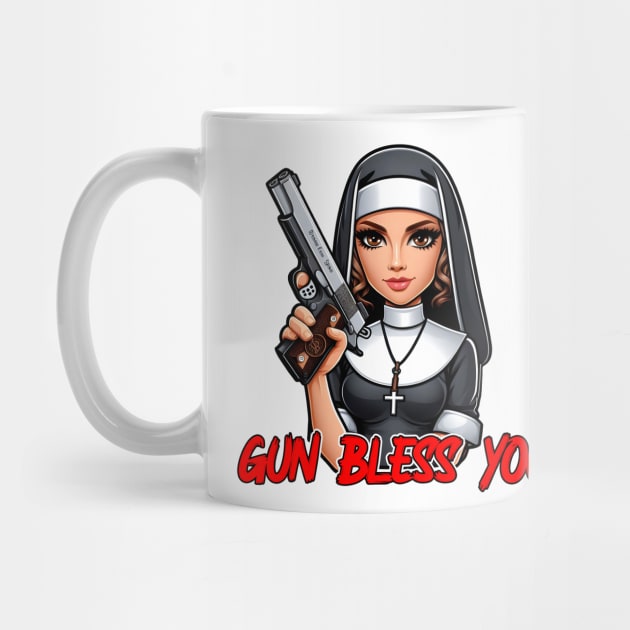 Gun Bless You by Rawlifegraphic